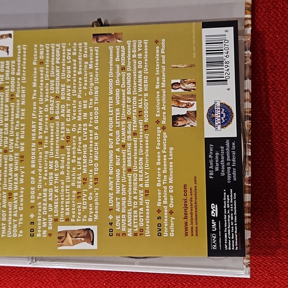 Jon Bon Jovi Destination Anywhere 100,000,000 BJ fans can't be wrong 5 disc 1 CD - Picture 4 of 16